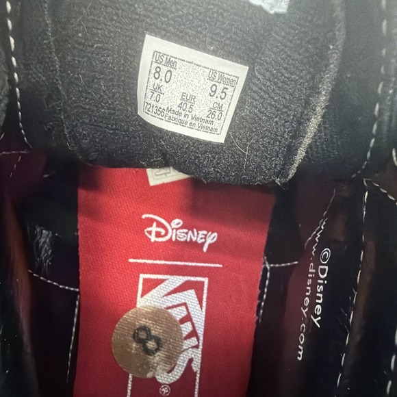 Vans Sk8 Hi Disney Villains High Top Sneakers Black Mens 8 Womens 9.5 - Picture 8 of 10